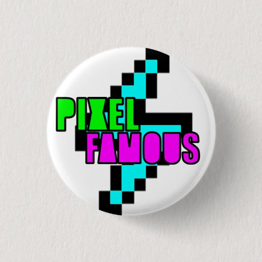 稲妻ボタン 缶バッジ (正面)