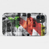 稲妻ボルトを旧レンガ壁に Case-Mate iPhoneケース (裏面(横))