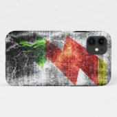稲妻ボルトダークグランジ Case-Mate iPhoneケース (裏面(横))