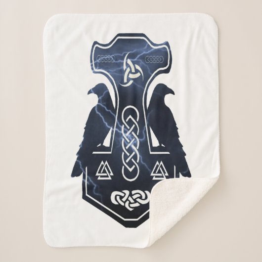 稲妻ボルトトールのハンマー シェルパブランケット (正面)