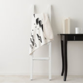 稲妻ボルトヴィンテージセット。手描きドードルリグ シェルパブランケット (インサイチュ)