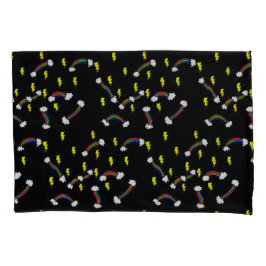 稲妻ボルト及びレインボープリント 枕カバー