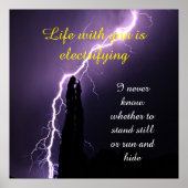 稲妻ボルト引用文 ポスター (正面)