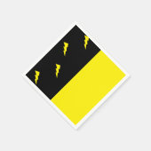 稲妻ボルト模様 スタンダードカクテルナプキン (角)