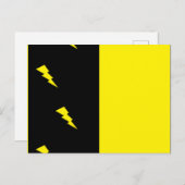 稲妻ボルト模様 ポストカード (正面/裏面)