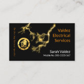 稲妻ボルト給電用ホーム配線回路 名刺 (正面)