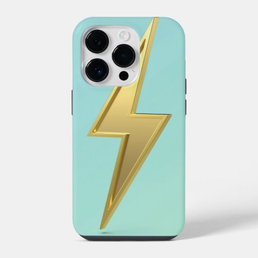稲妻ボルト記号 iPhoneケース (裏面)