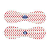 稲妻ボルト赤パーソナライズされた青 野球ボール (パネル)