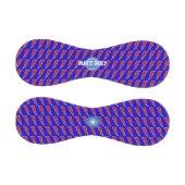 稲妻ボルト赤&青パーソナライズされた 野球ボール (パネル)