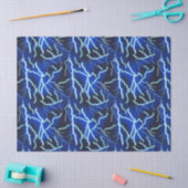 稲妻ボルト電気サンダーストームナイトスカイ 薄葉紙 (クラフト)