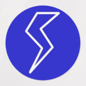 稲妻ボルト電気 ラベル (デザイン2)