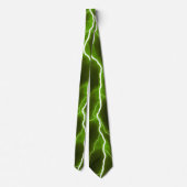 稲妻ボルト – ライムグリーン ネクタイ (裏面)