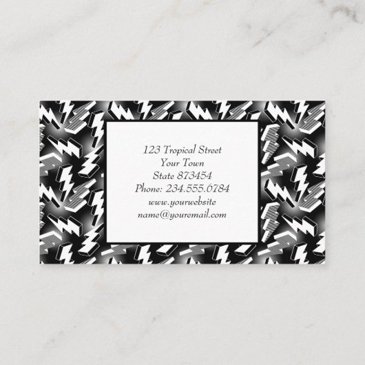 稲妻ボルト 名刺 (裏面)