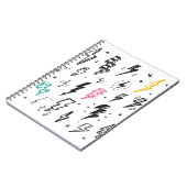 稲妻ボルト、手書きドードルセット。 ノートブック (左側)
