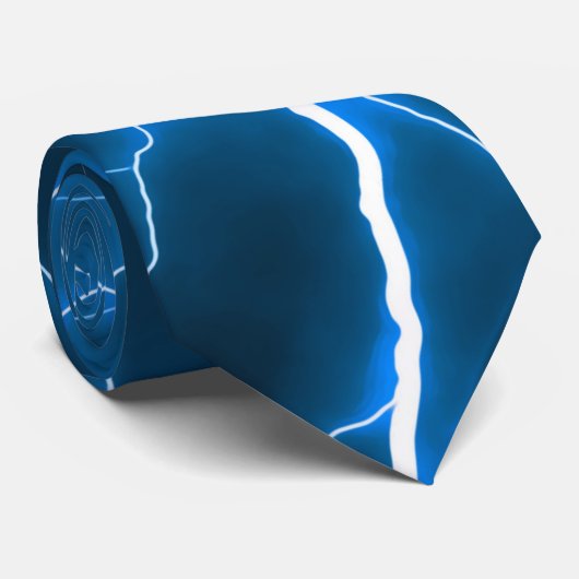 稲妻ボルト – 青 ネクタイ (ロール)