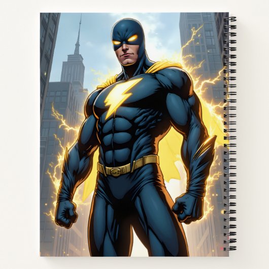 稲妻マンスーパーヒーロー ノートブック (裏面)