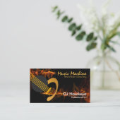 稲妻レッドサウンド波金ゴールドギターDJ 名刺 (スタンド正面)