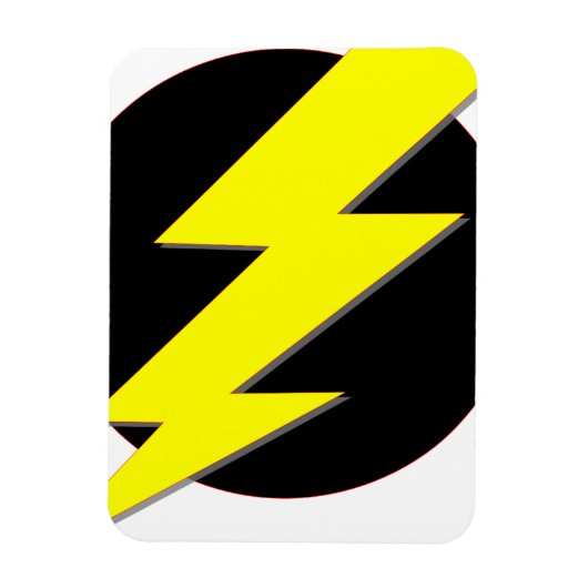 稲妻円 マグネット (縦)