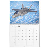 稲妻国際的- F-35稲妻II カレンダー (2月 2027)