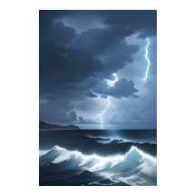 稲妻嵐の海