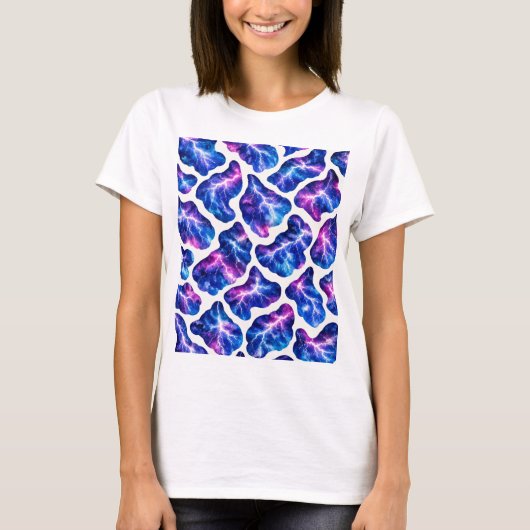 稲妻嵐銀河模様 Tシャツ (正面)