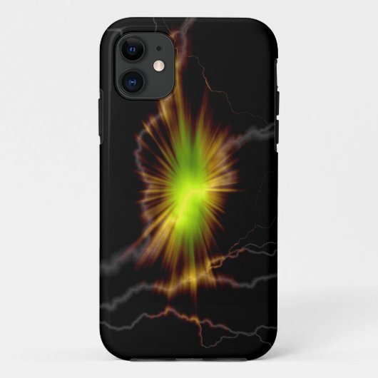 稲妻抽象芸術アート Case-Mate iPhoneケース (裏面)