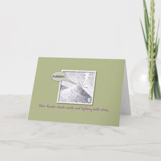 稲妻攻ユーモアのある感動的撃 カード (正面)