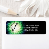 稲妻白熱［赤熱］光を放つボルト ラベル (インサイチュ)