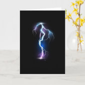 稲妻稲妻雷雨 カード (黄色い花)