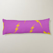 稲妻紫の背景Y2Kパターン ボディピロー (裏面)