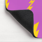 稲妻紫の背景Y2Kパターン マウスパッド (コーナー)