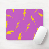 稲妻紫の背景Y2Kパターン マウスパッド (マウス)