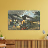 稲妻表現列車1863 キャンバスプリント (インサイチュ (リビング))