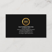 稲妻金ゴールドサウンド周波数スタジオエンジニアDJ 名刺 (裏面)