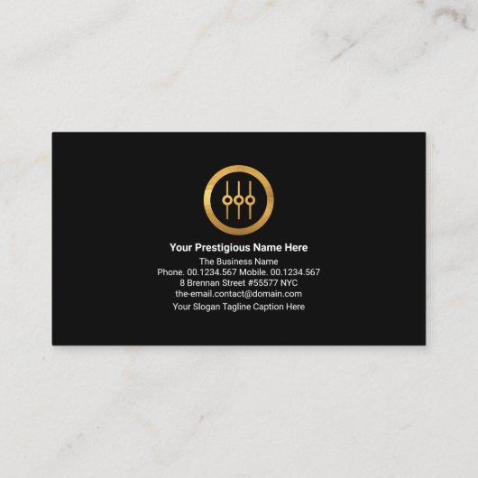 稲妻金ゴールドサウンド周波数スタジオエンジニアDJ 名刺 (裏面)