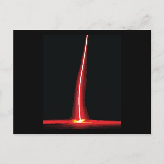 稲妻雷雨天気予報 ポストカード (正面)