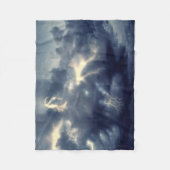 稲妻雷雨 フリースブランケット (正面)