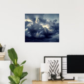 稲妻雷雨 ポスター (ホームオフィス)