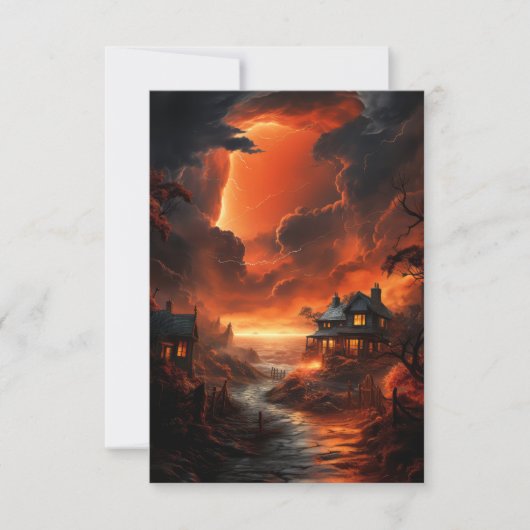 稲妻雷 招待状 (正面)