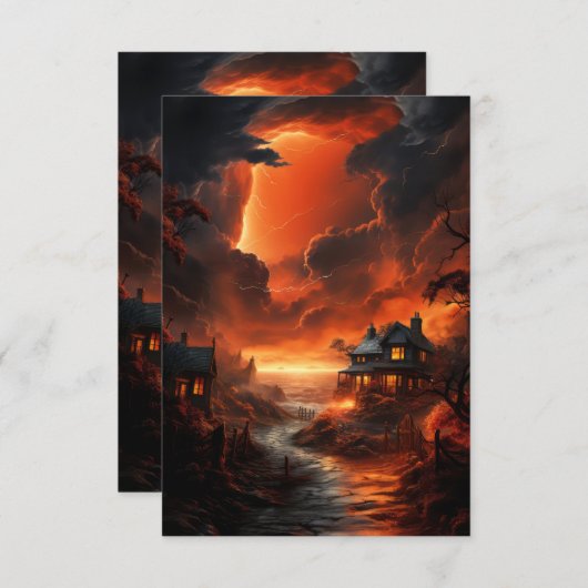 稲妻雷 招待状 (正面/裏面)