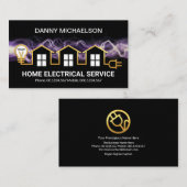 稲妻電力金ゴールド家電回路 名刺 (正面/裏面)