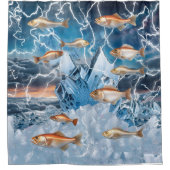 稲妻魚 シャワーカーテン (正面)