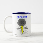 "稲妻"で曇った ツートーンマグカップ (左)