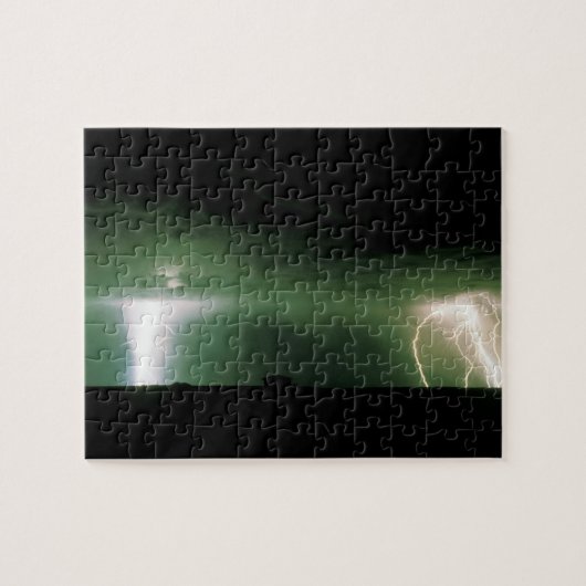 稲妻。 ジグソーパズル (横)