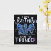 稲妻 ドラゴン メンズ  サンダー カード (黄色い花)