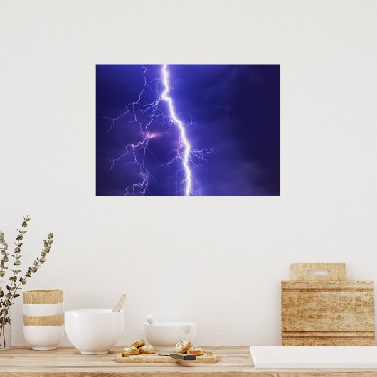 稲妻 ポスター (キッチン)