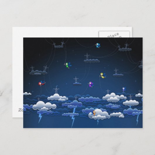 稲妻 ポストカード (正面/裏面)