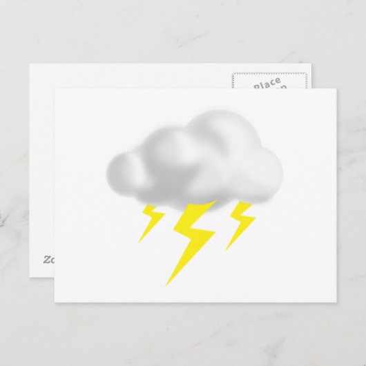 稲妻 ポストカード (正面/裏面)