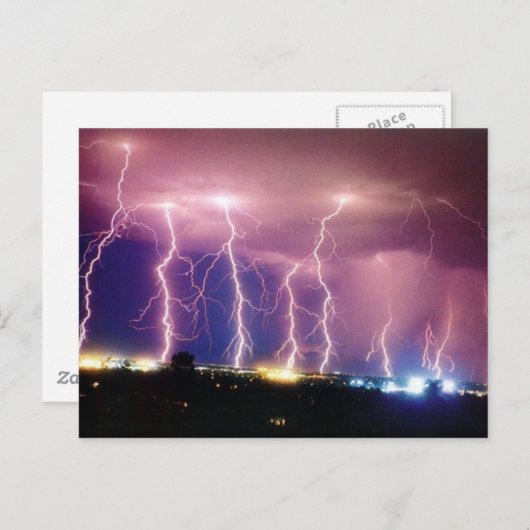 稲妻 ポストカード (正面/裏面)