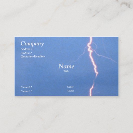 稲妻 名刺 (正面)